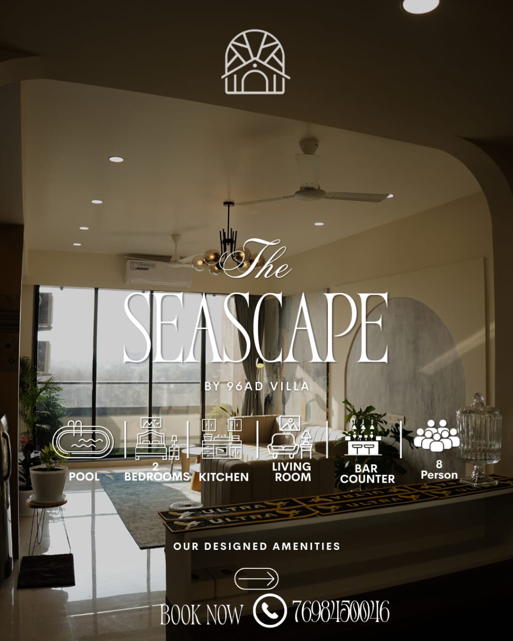 Seascape villa amenities overview