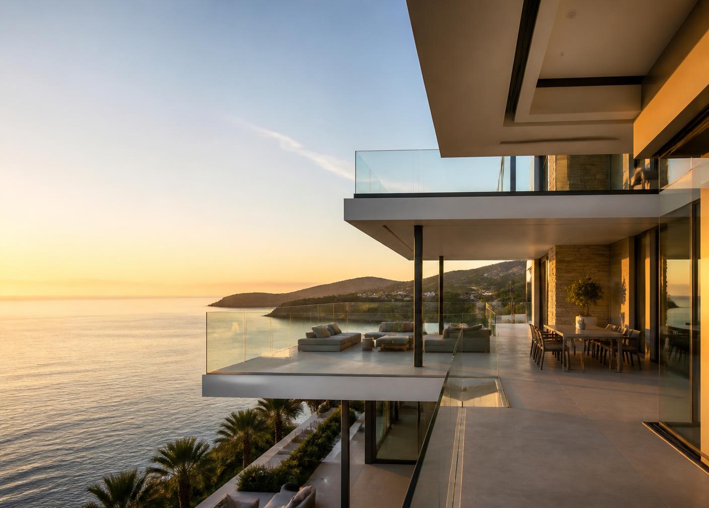 Seascape sea-facing terrace